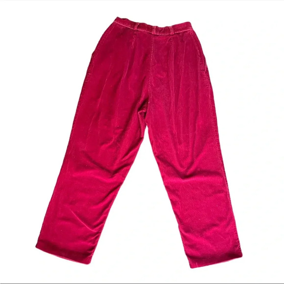 Vintage 80s Eddie Bauer tapered grandma corduroy pants - Picture 2 of 4